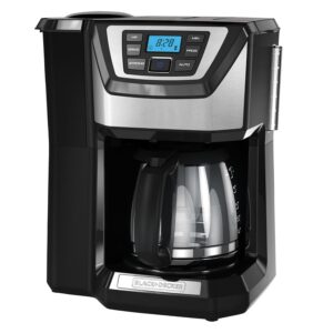 Read more about the article BLACK+DECKER 12-Cup Mill and Brew Coffeemaker, Black, CM5000B