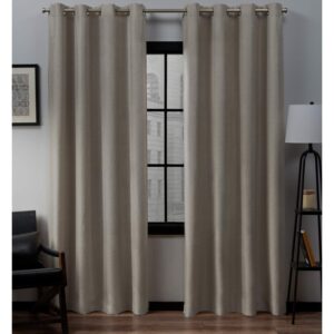 Read more about the article Exclusive Home Curtains Loha Linen Grommet Top Window Curtain Panel Pair, Beige, 52×96