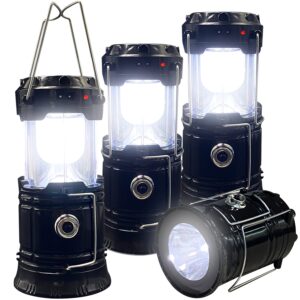 Read more about the article XTAUTO Collapsible Portable Led Camping Lantern Lightweight Waterproof Solar Usb Rechargeable Flashlight Survival Kits For Indoor Outdoor Emergency Light Power Outages Hiking Hurricane 4-Pack,White